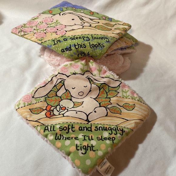 Little Jellycat Sleepy Bunny Book Pink Infant Easter Plush - Picture 7 of 11